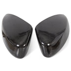 Carbon Fiber Mirror Cover Cap Black Pair For Infiniti G35 Coupe 03-07