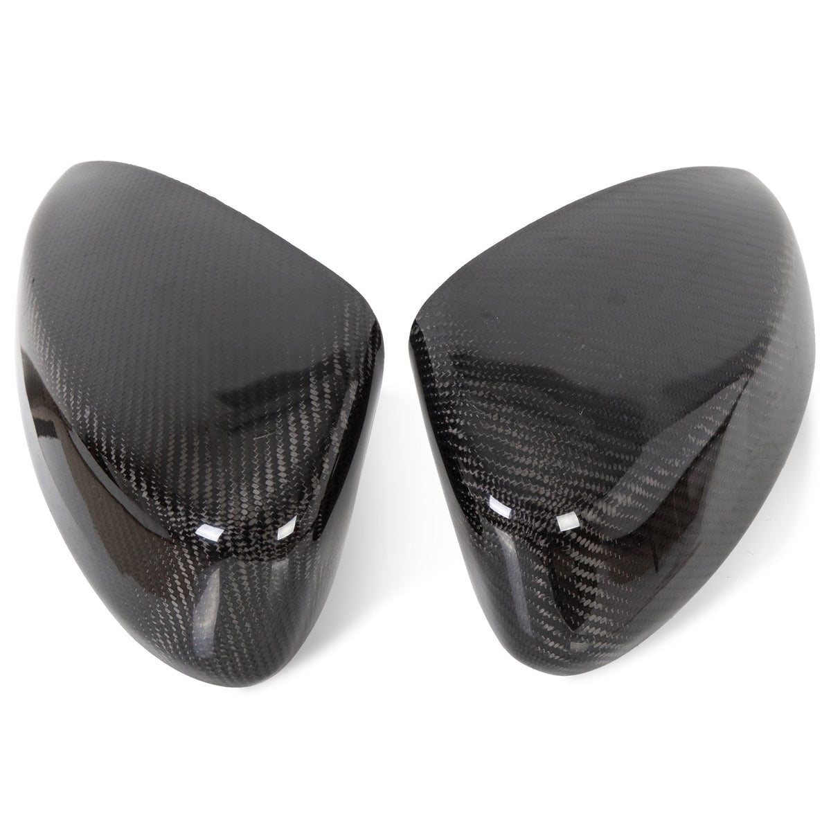 Carbon Fiber Mirror Cover Cap Black Pair For Infiniti G35 Coupe 03-07