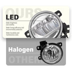For 2018-2020 Honda Odyssey LED Fog Lights Front Bumper Driving Lamps W/Bezel