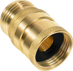 22729 Hose Quick Disconnect Set Heavy-Duty Brass, 3/4” GHT Male x Female