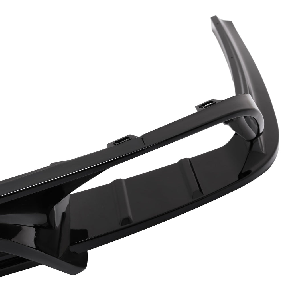 Fits 2018-2022 Honda Accord NEW Rear Bumper Diffuser & Light Glossy Black Trim