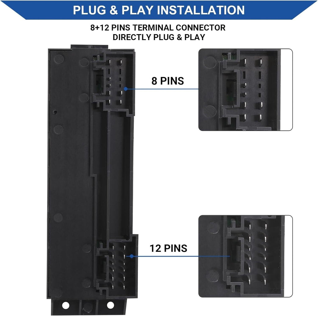 Black Electric Window Master Switch For Tahoe Yukon Suburban Avalanche 15062650