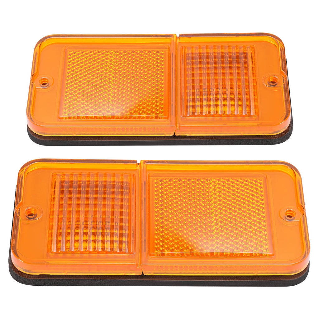 Front Amber Side Marker Lights Set For Chevrolet GMC C/K Pickup Trucks 1968-1972