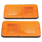 Front Amber Side Marker Lights Set For Chevrolet GMC C/K Pickup Trucks 1968-1972