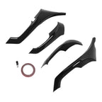 4Pcs Interior Door Armrest Cover Trim For Acura TSX 2009-2014 Gloss Black