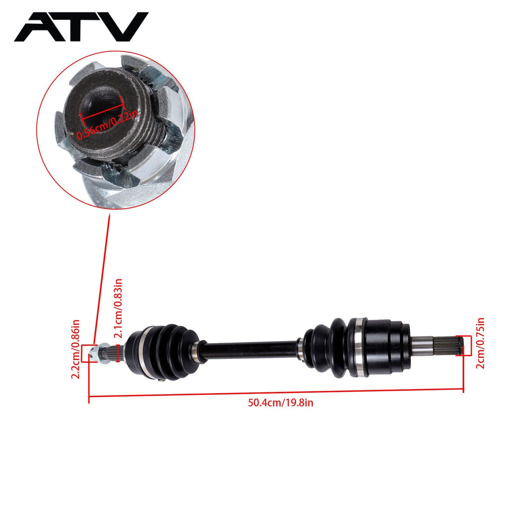 Front Left CV Axles Drive Shaft For Honda Foreman 500 2005-2013 44350-HN8-A43
