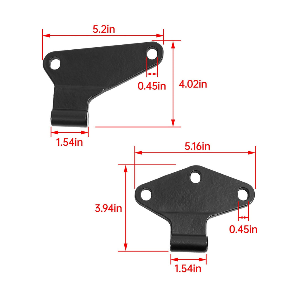 8PCS Inner Body Door Hinges Replacement Kit For 2007-2018 Jeep Wrangler JK