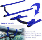 4Pcs Blue Roll Bar Grab Handles Grip Handle for Jeep Wrangler TJ JK JL 1955-2022