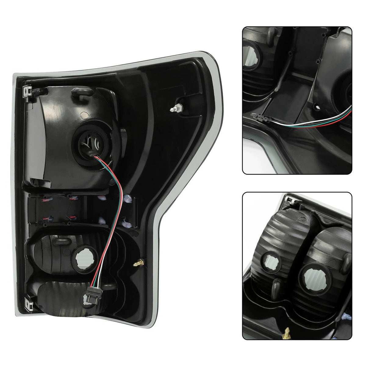 Black Smoke For Toyota Tundra 2007-2013 LED Tail Lights Brake Lamps Left+Right