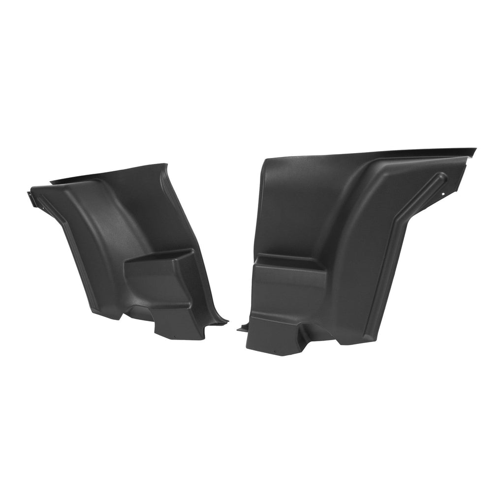 For 70-81 CAMARO FIREBIRD L&R Lower Plastic Rear Armrest Seat Side Panels BLACK