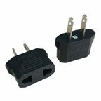 12 Pack EU Euro Europe to US USA Power Jack Wall Plug Converter Travel Adapter