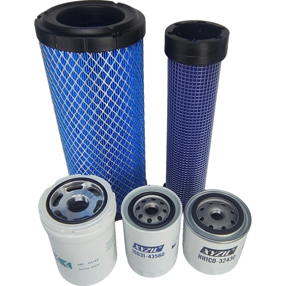 Maintenance Filter Kit for Kubota Loader SVL75 SVL75-2 HST (SN 26157 & Below)