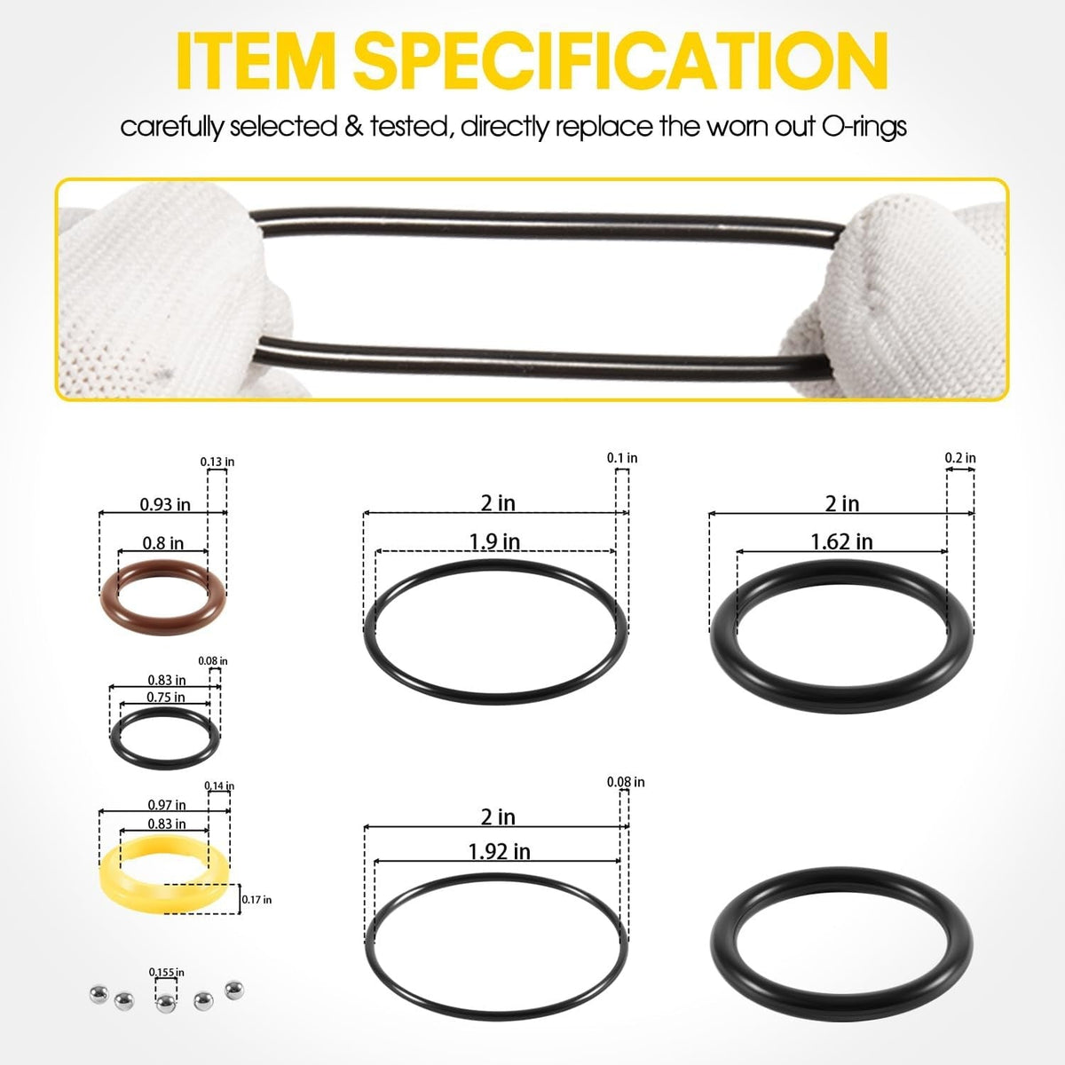 813432A3 Trim Tilt Cylinder Rebuild Seal Kit For 40-120HP Mercury Mariner Force