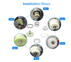 Washer Pulley Clutch Kit & Drive Belt for Whirlpool Kenmore Maytag