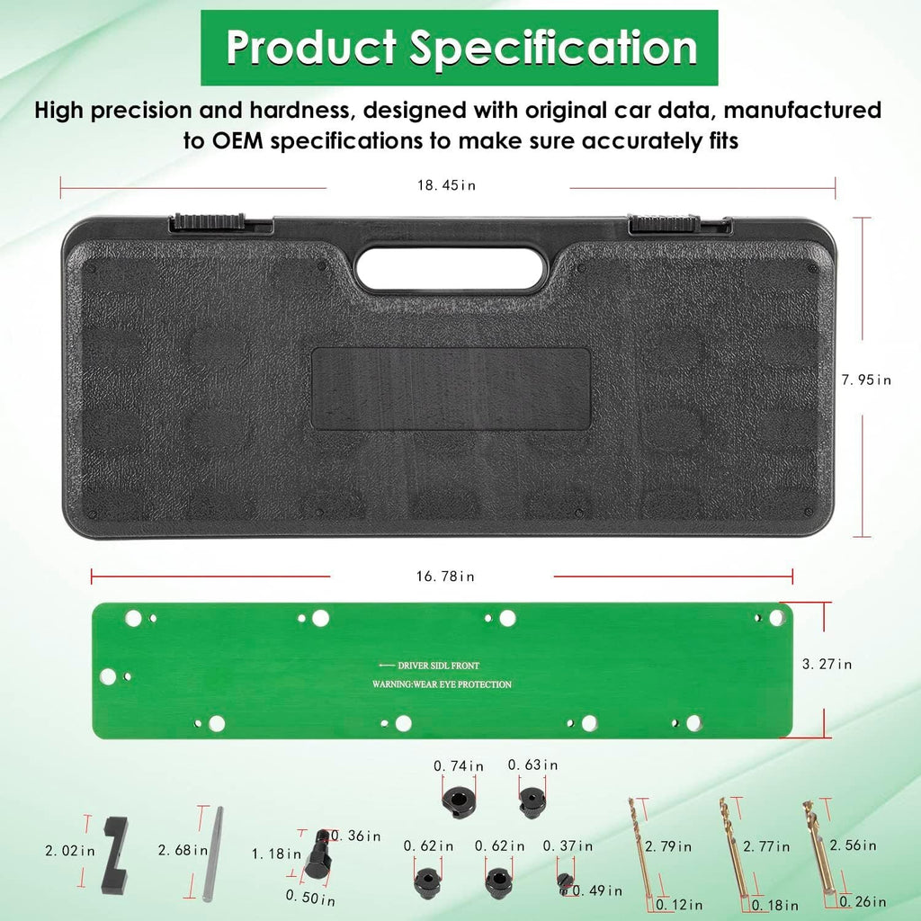 71500 Exhaust Manifold Bolt Stud Drill Template Tool for Dodge 5.7L Hemi Motors