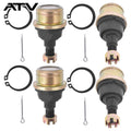 New 4× Upper & Lower Ball Joints For Honda Foreman,Rincon, Rancher, Pioneer
