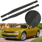 Side Skirts Extension Lip Carbon Look Fits 2010-2015 Chevy Camaro LT LS Style