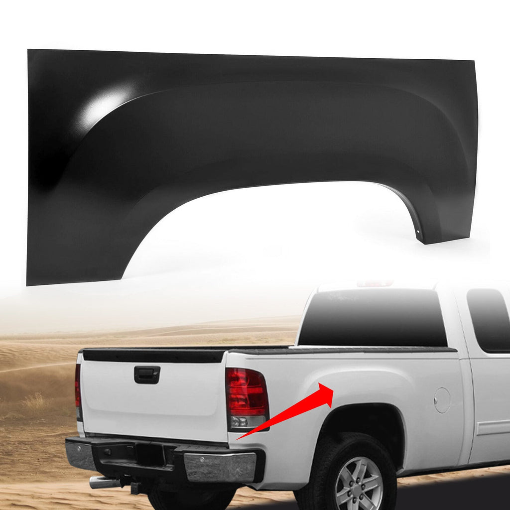 For GMC Sierra Pickup 6.6' & 8' Truck Bed 07-13 Wheel Arch Repair Panel Right RH