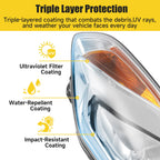 Clear Lens Halogen Left Driver Side Headlight For Ford Focus 2012-2014 W/Bulb