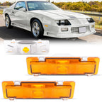 2PC For Chevy Camaro & Pontiac Firebird 82-92 Yellow lens Side Marker Lights