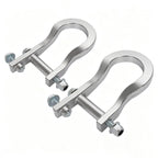 2Pcs Chrome Tow Hooks #84072462 For Chevrolet GMC Silverado Sierra 1500 2007-19