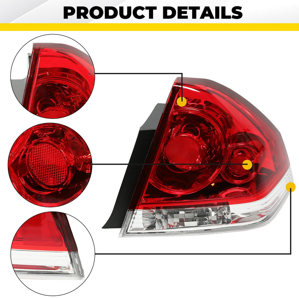 Tail Light Taillamp Passenger Right RH For 06-13 Chevy Chevrolet Impala 14-16