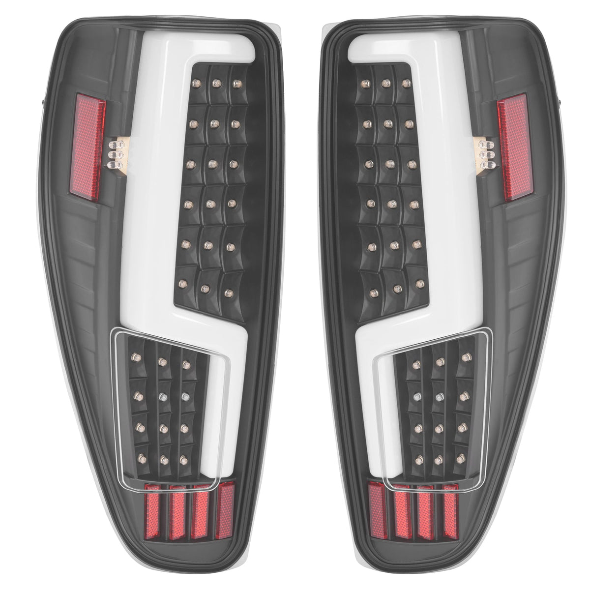 Black For 2004-2012 Chevy Colorado GMC Canyon LED Tube Tail Lights Brake Lamps