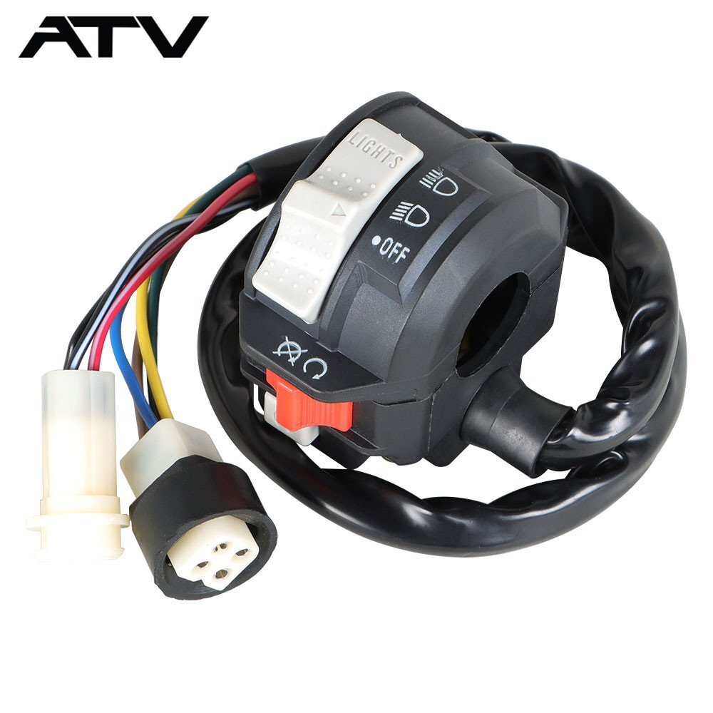 For Yamaha MOTO-4 YFM 225 250 350 Left Handlebar Kill Switch Start Off Headlight