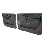 Pair Manual Inner Door Panel For CHEVY SILVERADO GMC SIERRA 1999-06 Dark Pewter