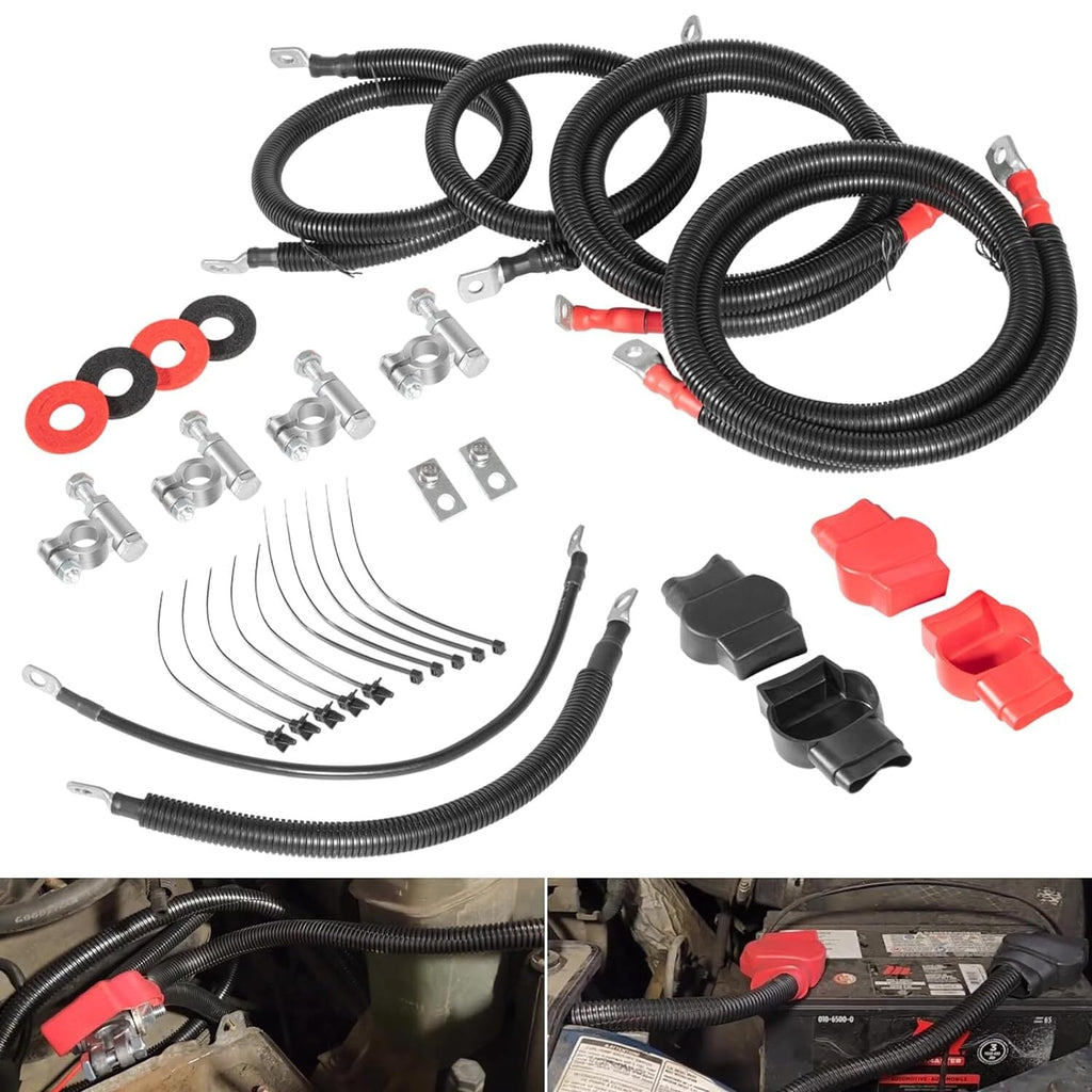 Battery Cables Kit For 2003-2007 Ford Superduty F250 F350 F450 6.0L Powerstroke