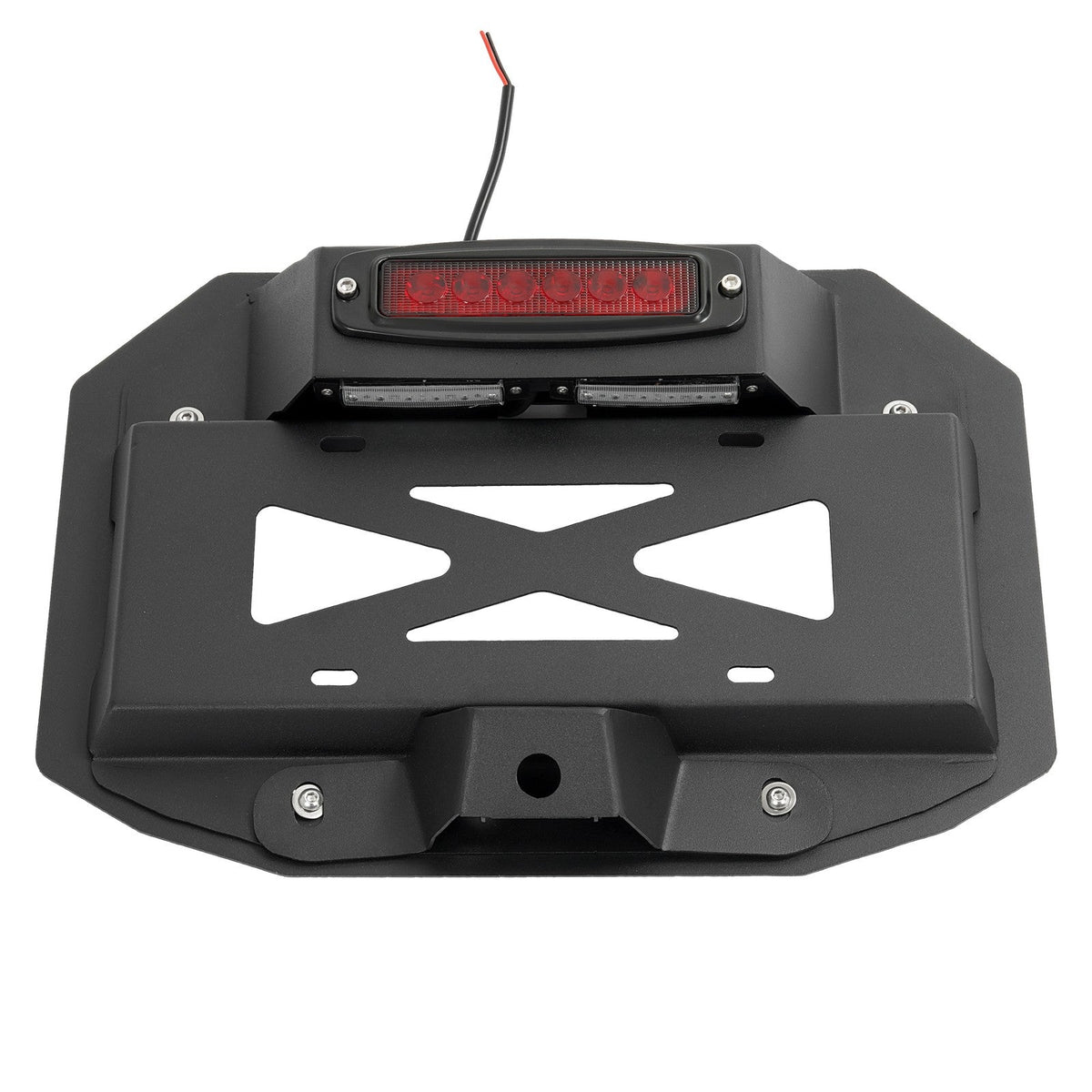New For Jeep Wrangler JK 2007-2018 Spare Tire License Plate w/Third Brake Light