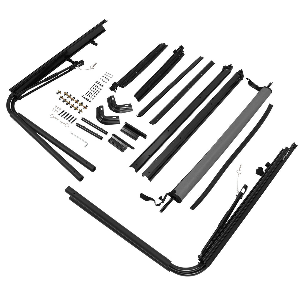 For 1987-1995 Jeep Wrangler YJ Complete Soft Top Support Frame Bow Kit