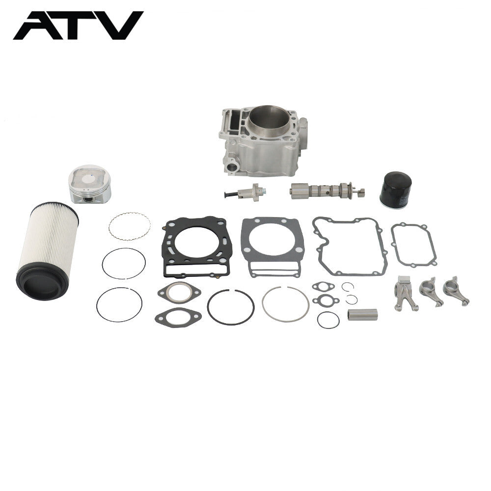 For Polaris Ranger 500 Cylinder Piston Camshaft Rocker Arm Top End Kit 1999-2012