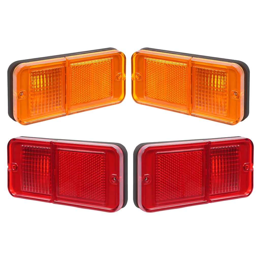 Front Rear Side Marker Lights Set For Chevrolet GMC C/K Pickup Trucks 1968-1972