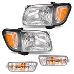 For Toyota Tacoma 2001-2004 Headlights Corner Signal Lights Bumper Lamp w/Bulbs
