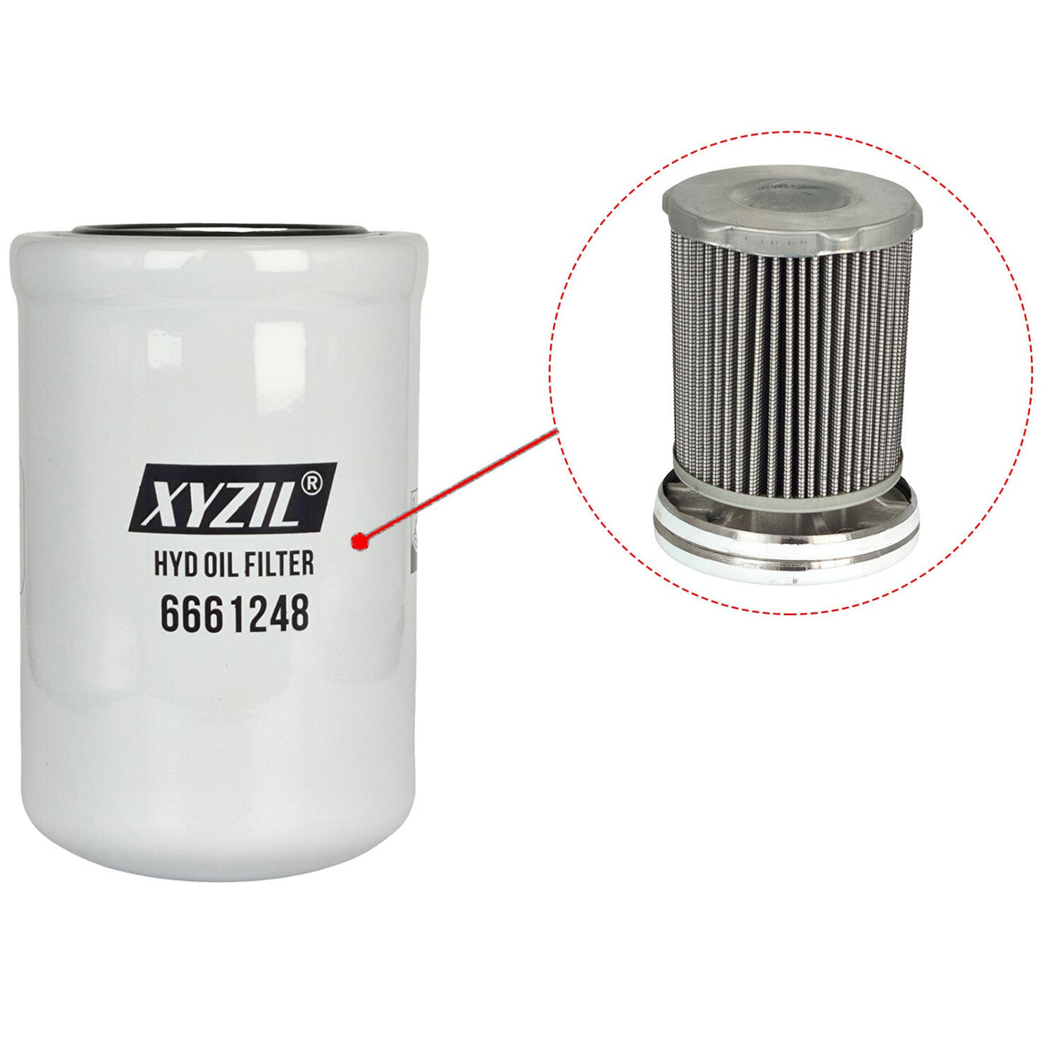 Fit for Bobcat Air Hydraulic Oil Filter Kit 328 331 325 751 753 773 763 7753