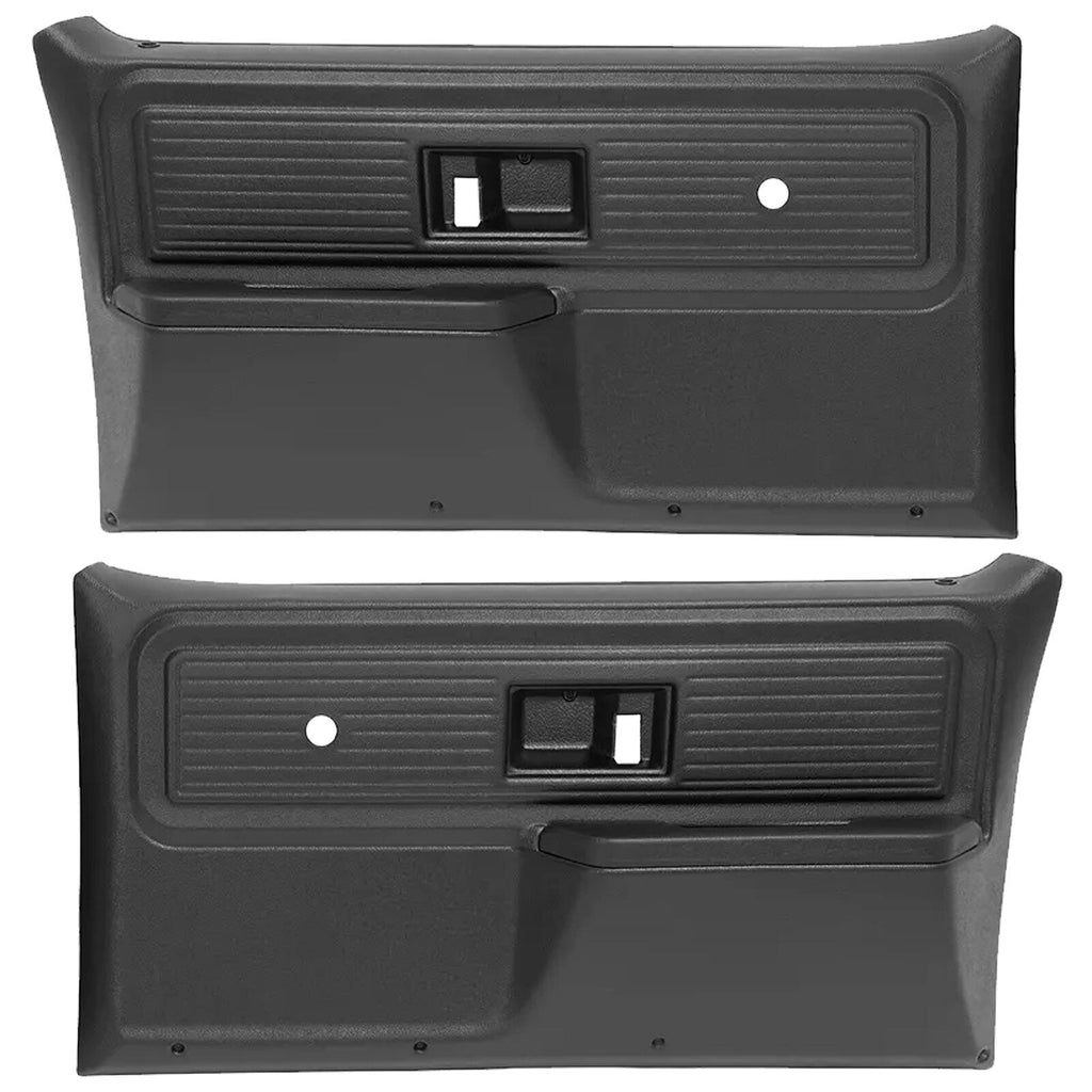 For Chevrolet/ GMC Truck 1977-1980 Inner Door Panels Black Plastic Left+Right
