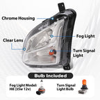Bumper Fog Light w/Signal Lamp Left Driver For Chevy Equinox 2018-2021 w/Wiring