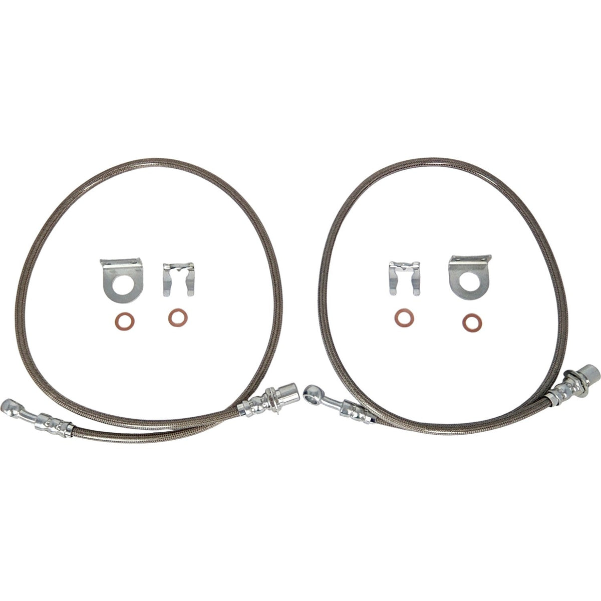 Stainless Steel Extended Brake Line Fit Chevy GMC Silverado Sierra 1500 2WD Only