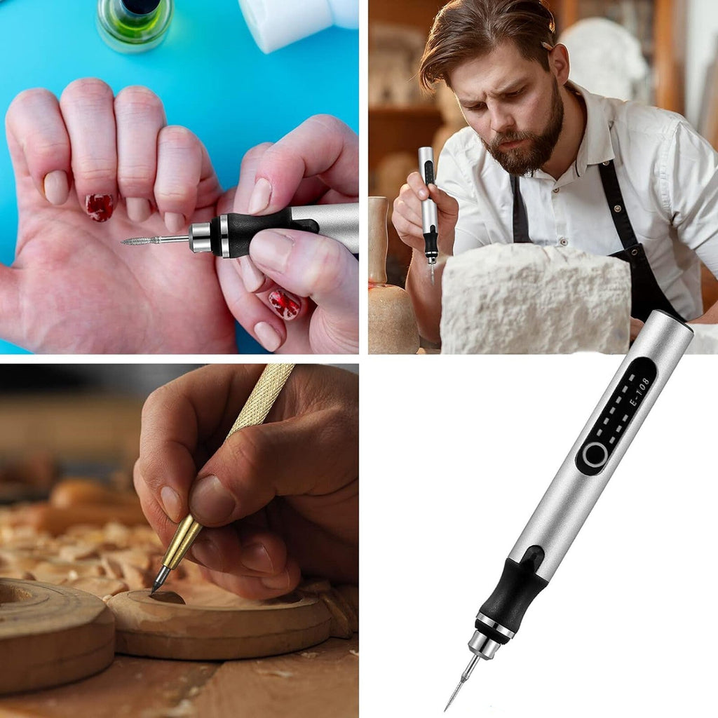 Cordless Electric Engraving Pen, Micro Polishing Pen, 33 Drill Bits
