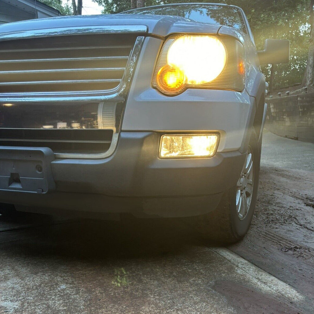 Fog Lights Lamps w/Bulbs+Wiring For Ford Explorer XLT 06-10 & Sport Trac 07-10