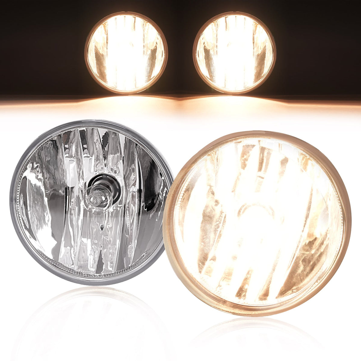 Clear Lens Fog Light Lamps w/Bulbs LH &RH For Chevy Colorado 2007-2022 #15839896