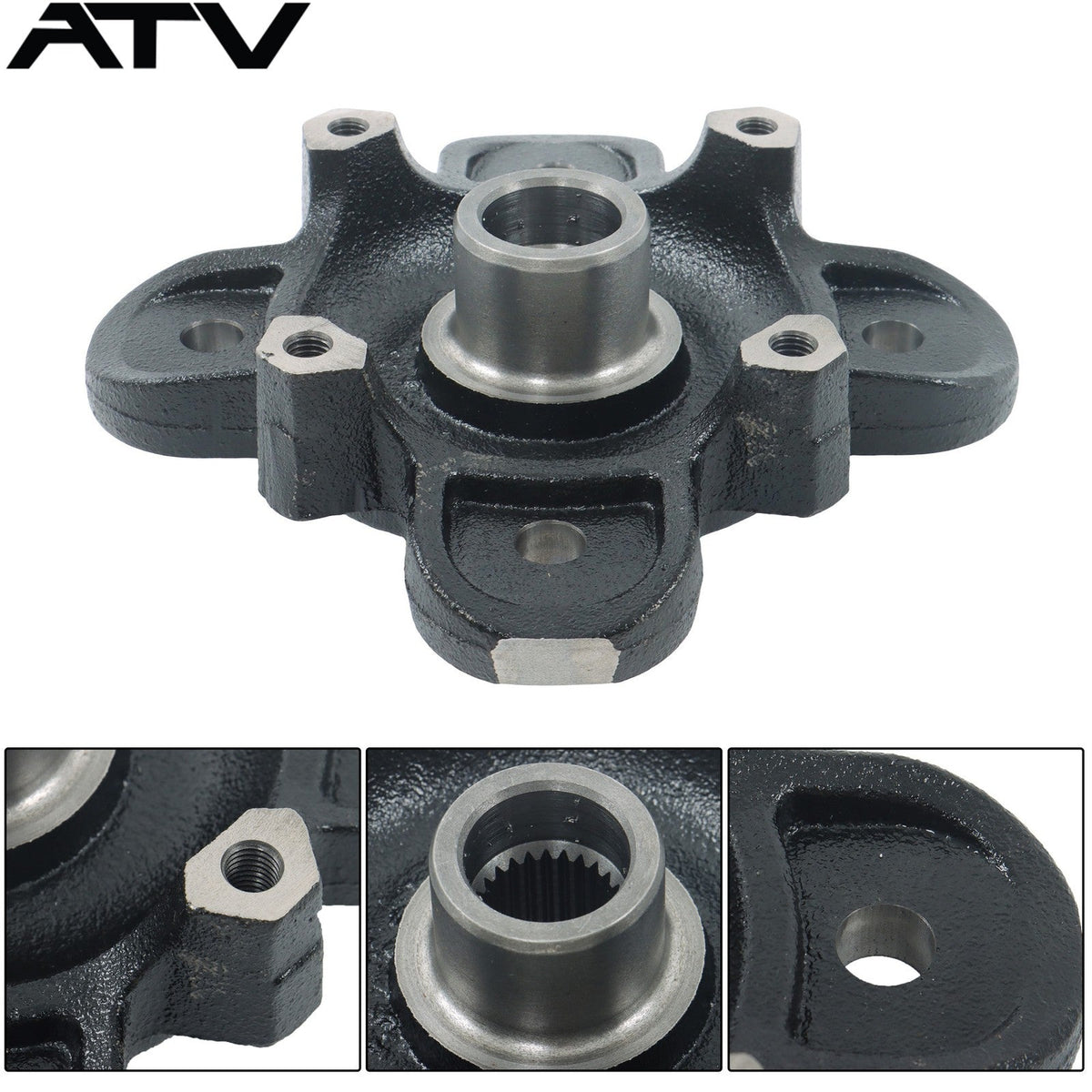 Front Wheel Hub Bearing Studs Brake Rotor 2014-2017 For Polaris Ranger HST