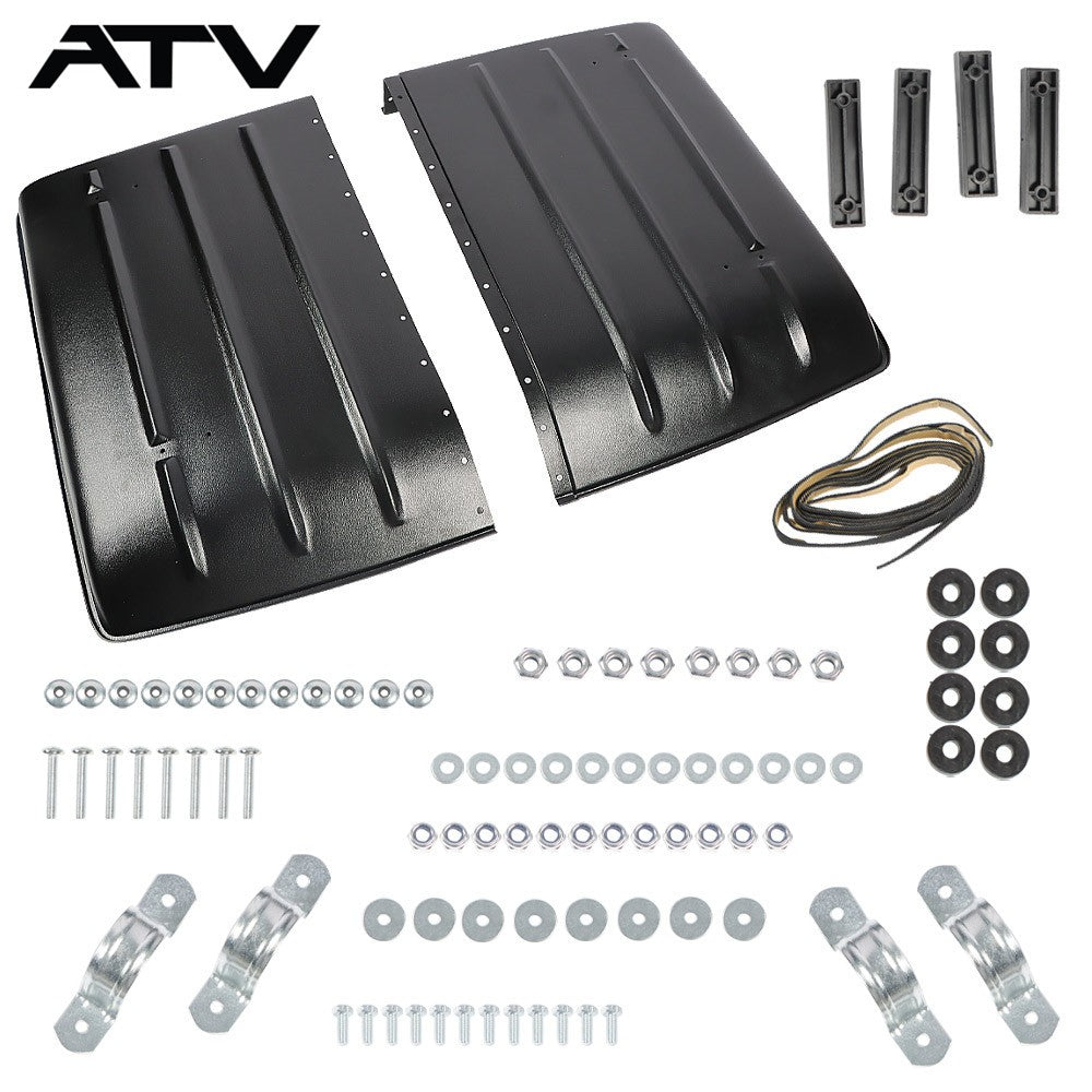 Black Plastic Hard Top Roof For Kawasaki 2005-2022 Mule 600，610，SX KAF400