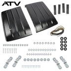 Black Plastic Hard Top Roof For Kawasaki 2005-2022 Mule 600，610，SX KAF400