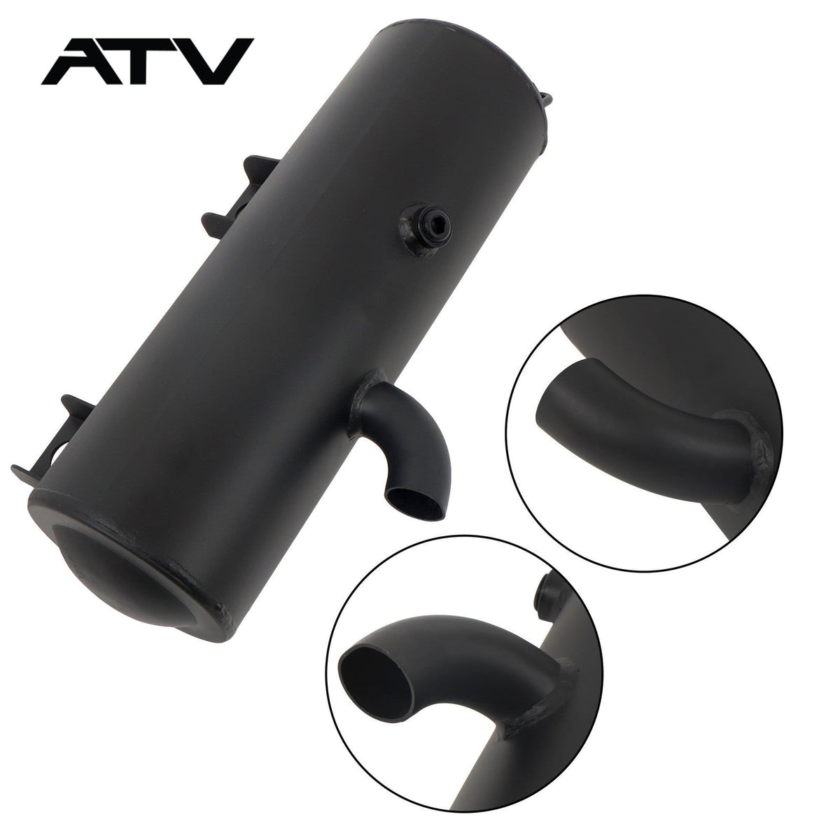 Exhaust Muffler Silencer W/Gaskets For Polaris Scrambler 500 2000-2012 NEW