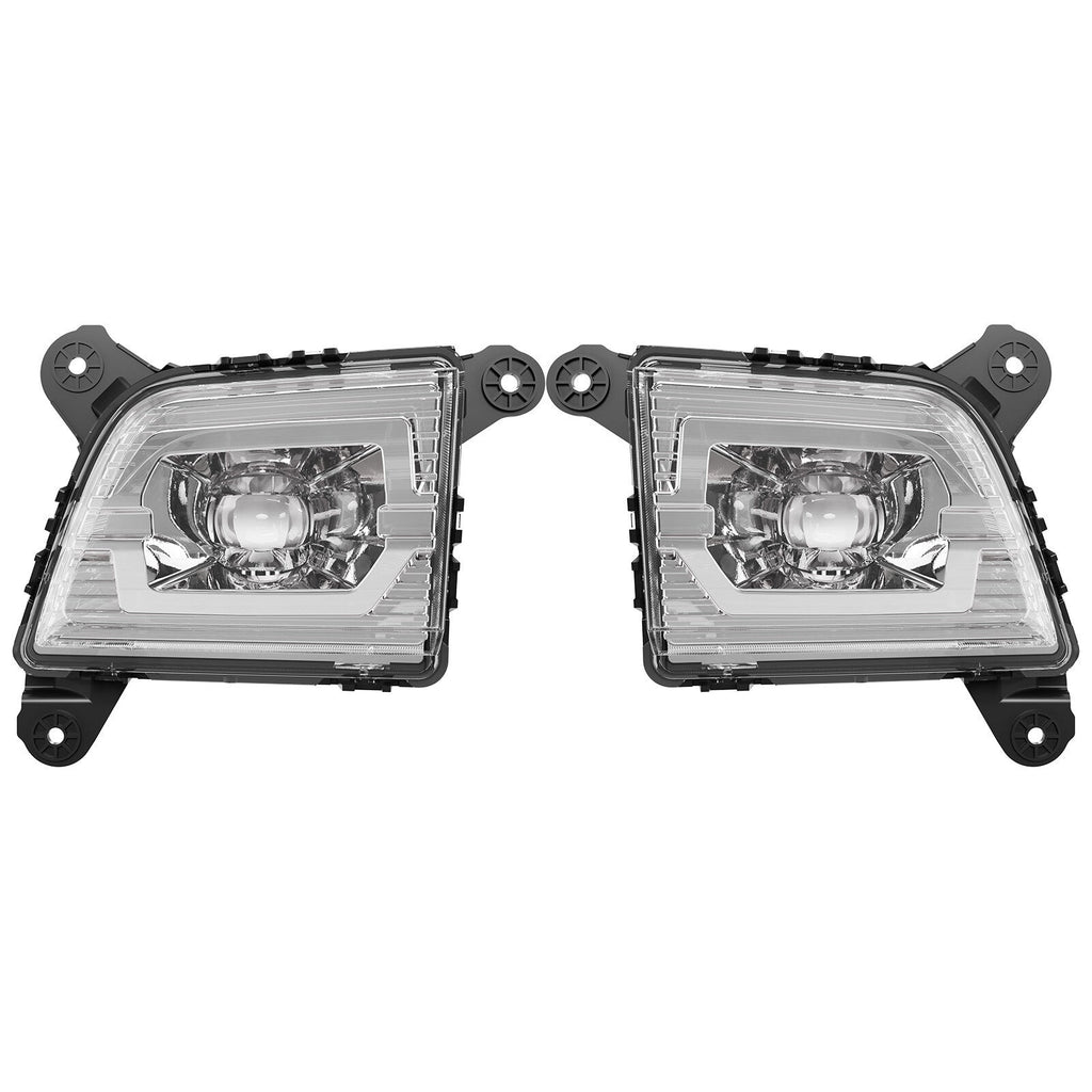 For 2019 2020 2021 2022 Chevy Silverado 1500 2500HD 3500HD LED Fog Lights Lamps