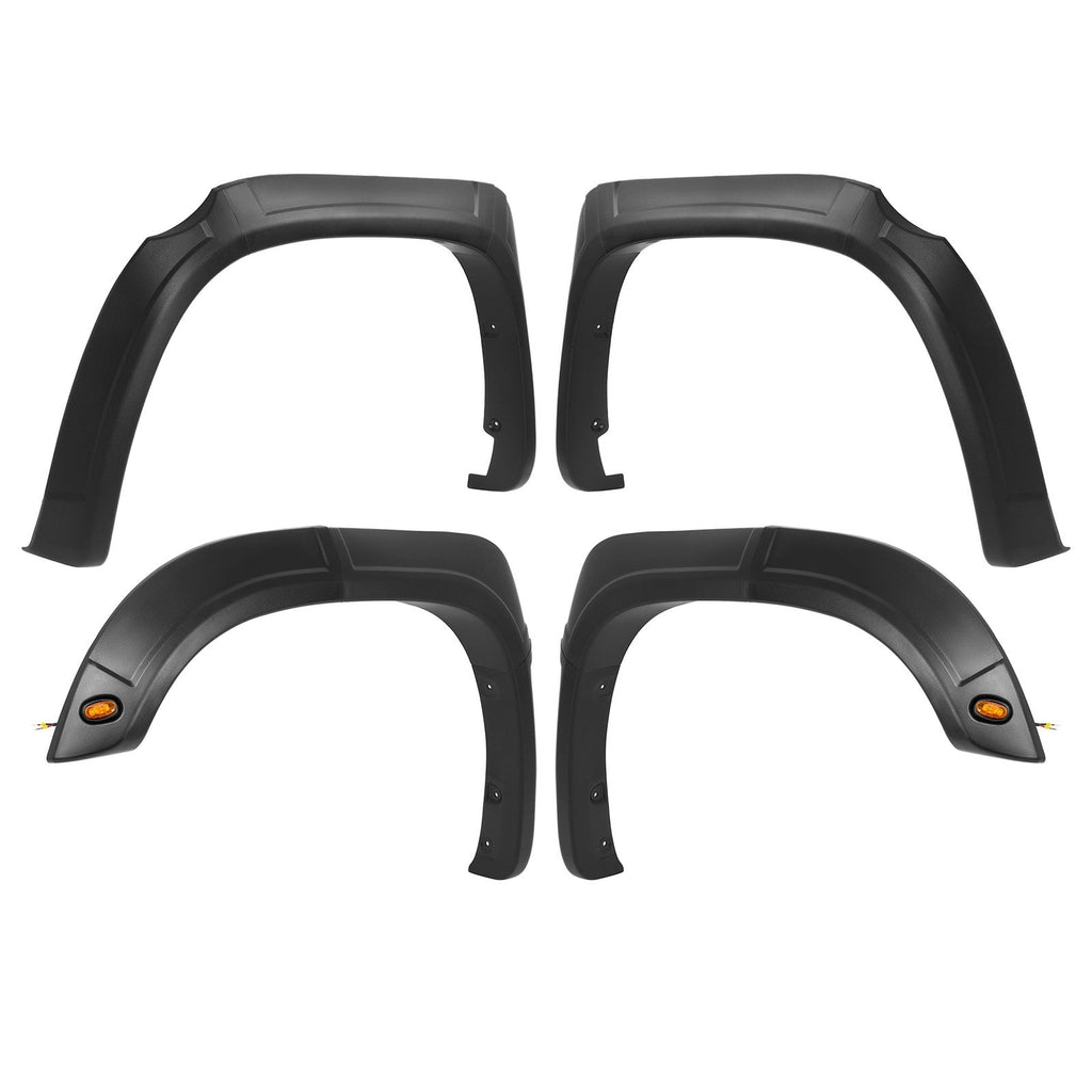 Plastic Set Of Fender Flares Black Kit Front Rear Fits Toyota Tundra 2014-2021