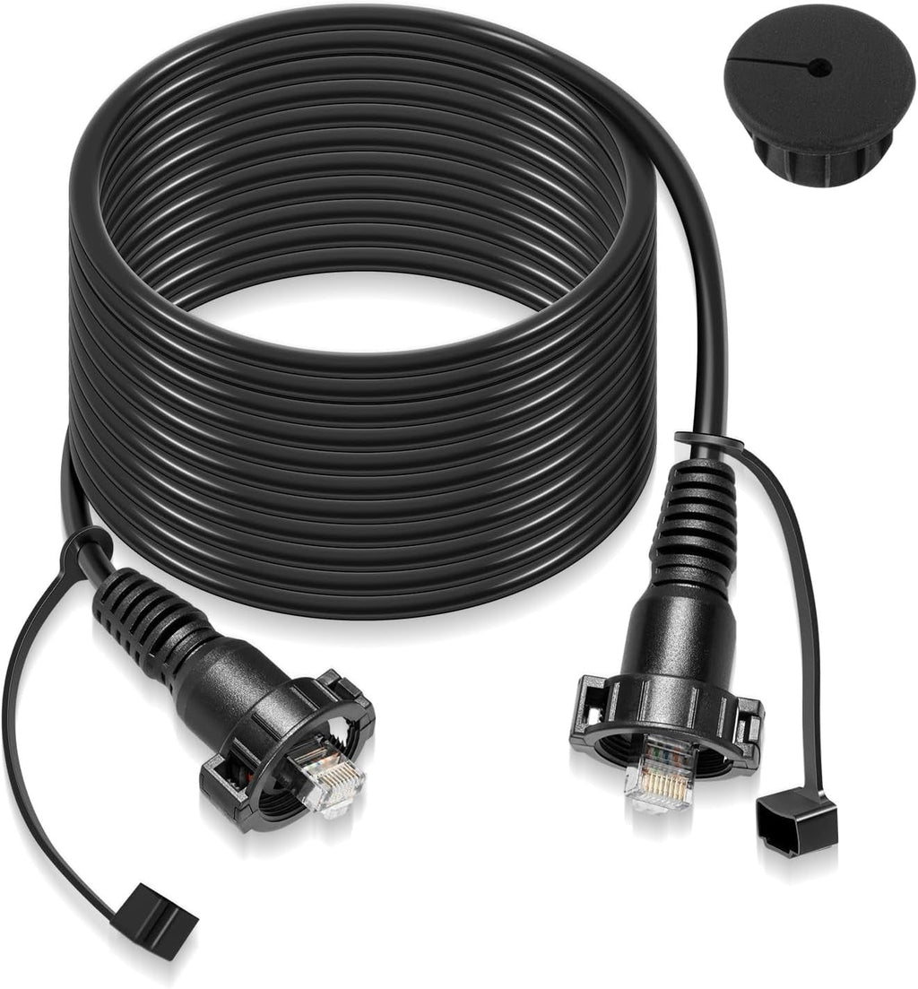 25FT Marine Network Cable for Garmin 010-10550-00, Durable RJ45 Ethernet Cord
