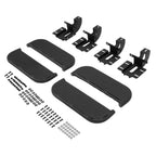 4Pc Side Steps Nerf Bar Running Boards For 18-25 JEEP WRANGLER JL Unlimited 4D